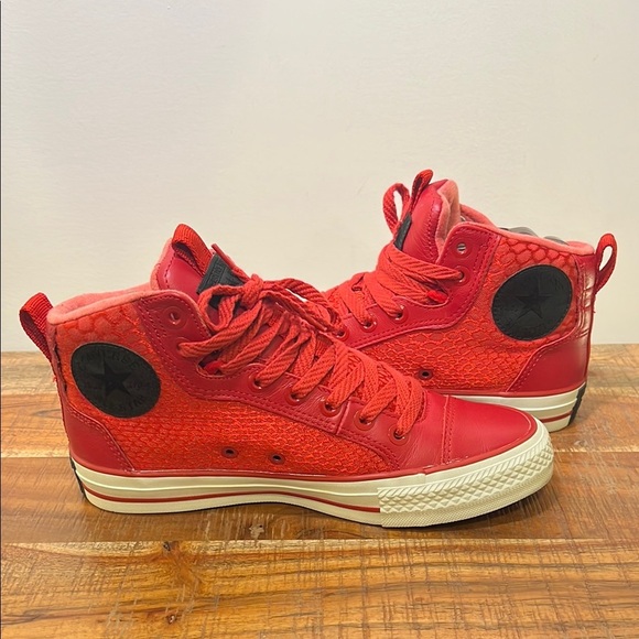 Converse Other - Converse Chuck Taylor Red High-Top Sneakers with Insulated Design, Mens 7